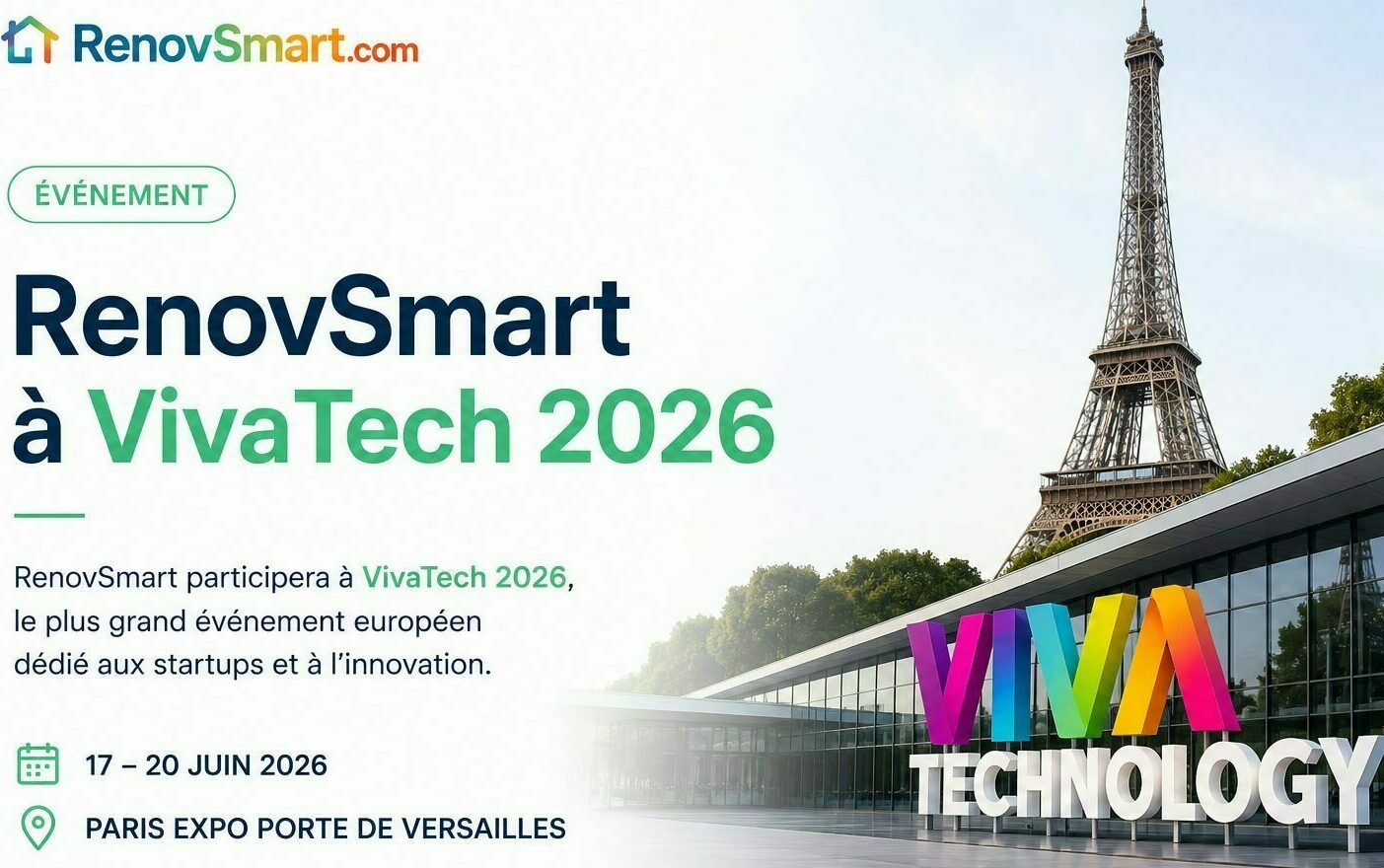 RenovSmart à VivaTech 2026 à Paris